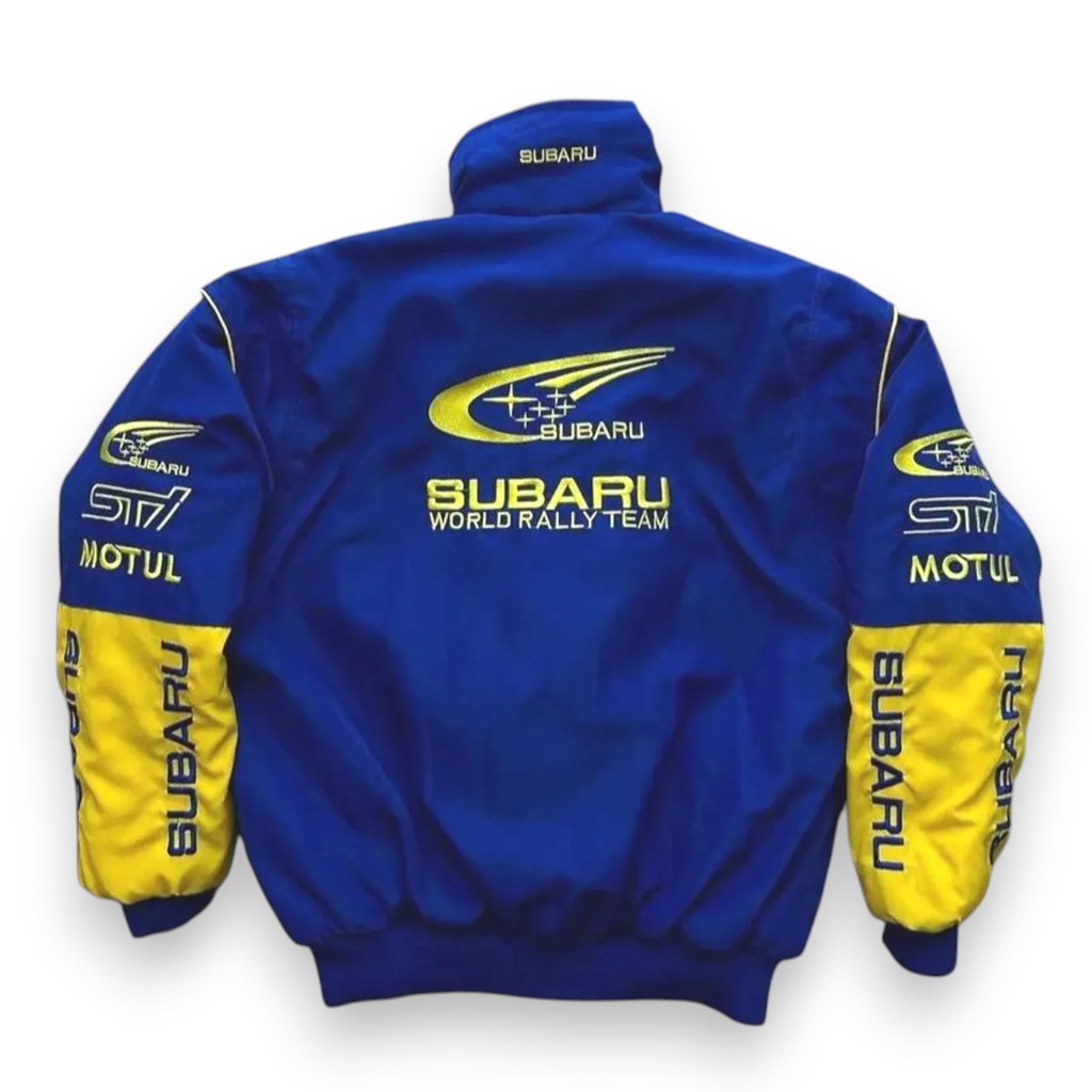 Blue Subi Racing Bomber Jacket