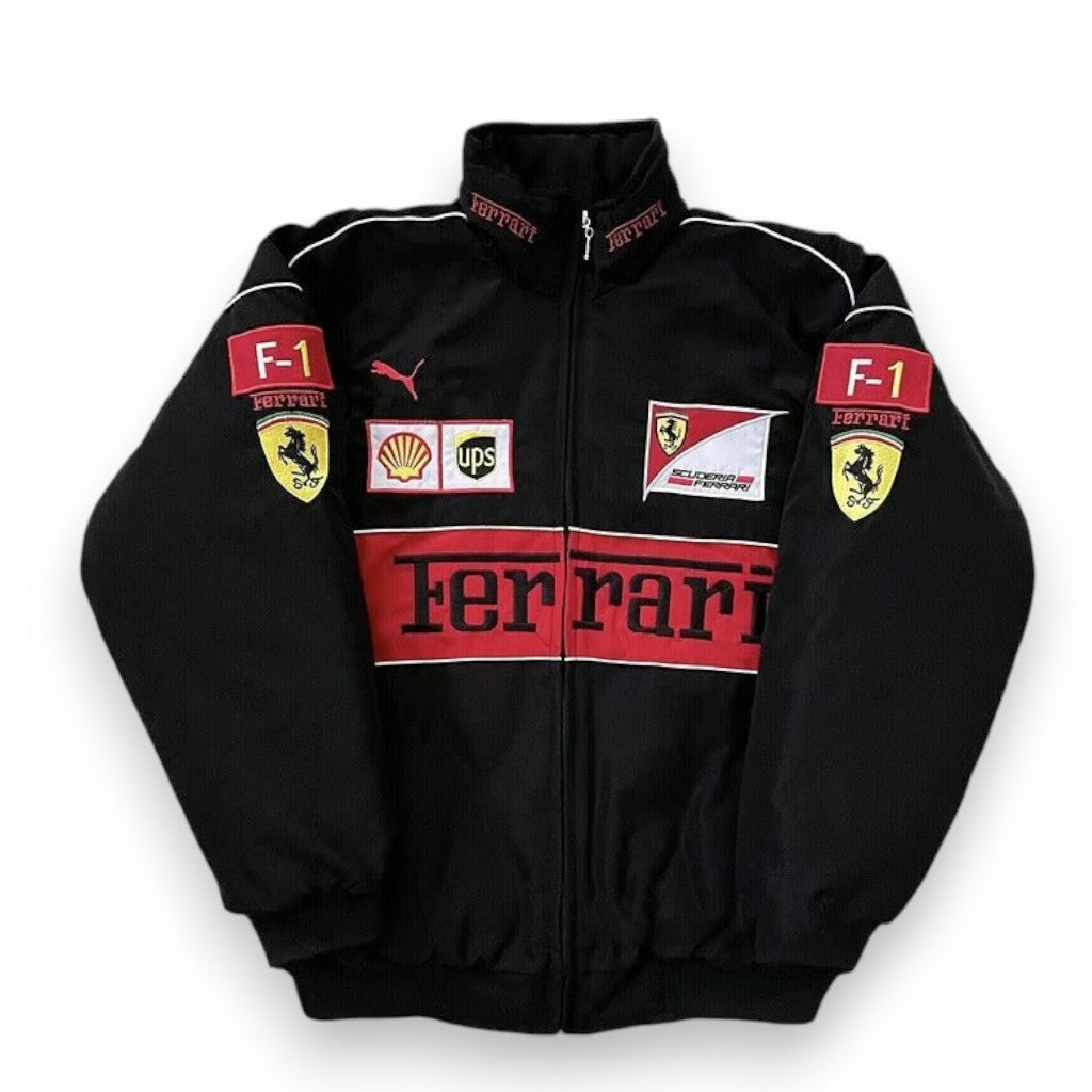 Black & Red Racing Bomber Jacket