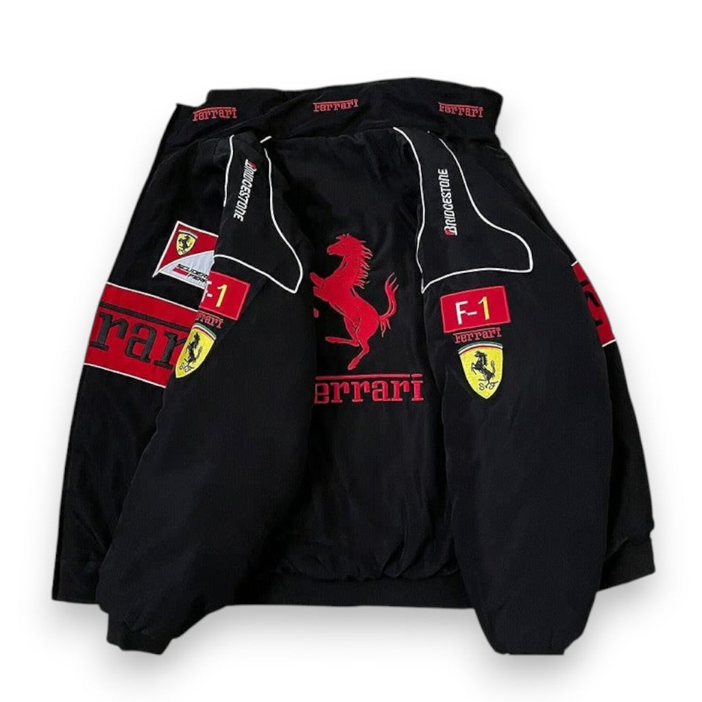 Black & Red Racing Bomber Jacket