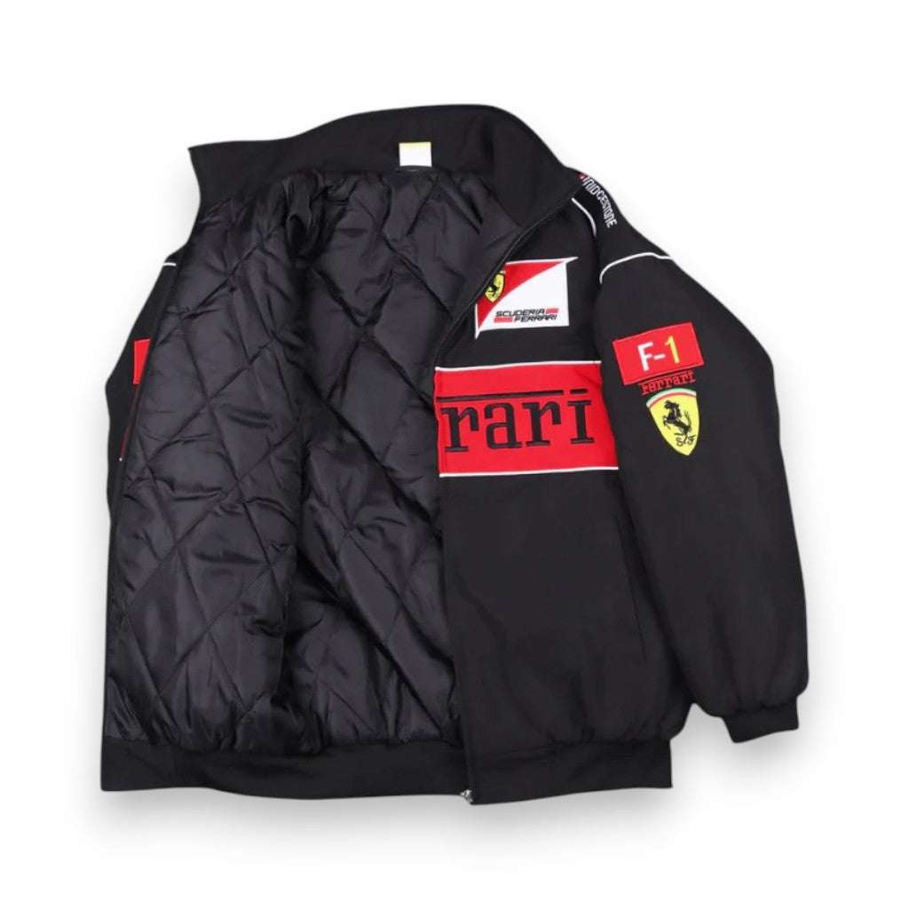 Black & Red Racing Bomber Jacket