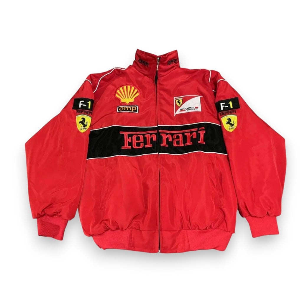 Red Black F1 Bomber Jacket