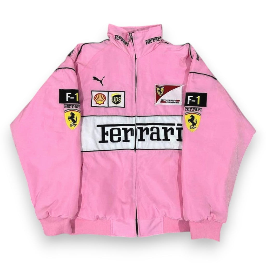 Pink F1 Racing Bomber Jacket