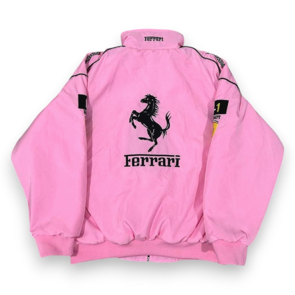 Pink F1 Racing Bomber Jacket