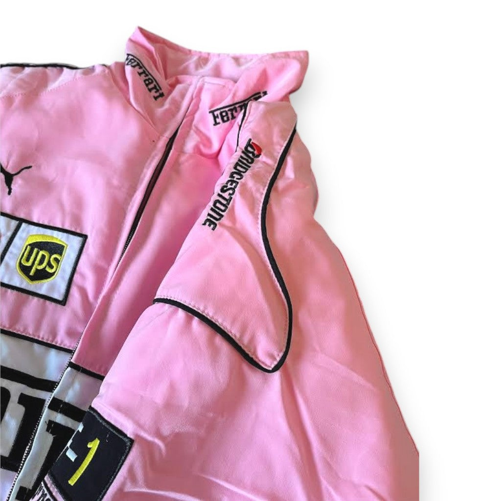Pink F1 Racing Bomber Jacket