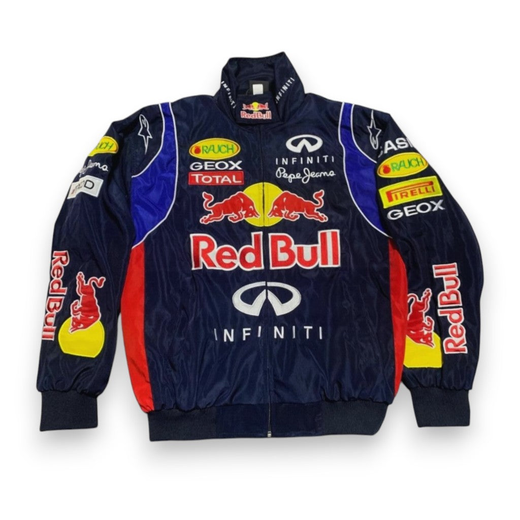 Black RB Racing Bomber Jacket