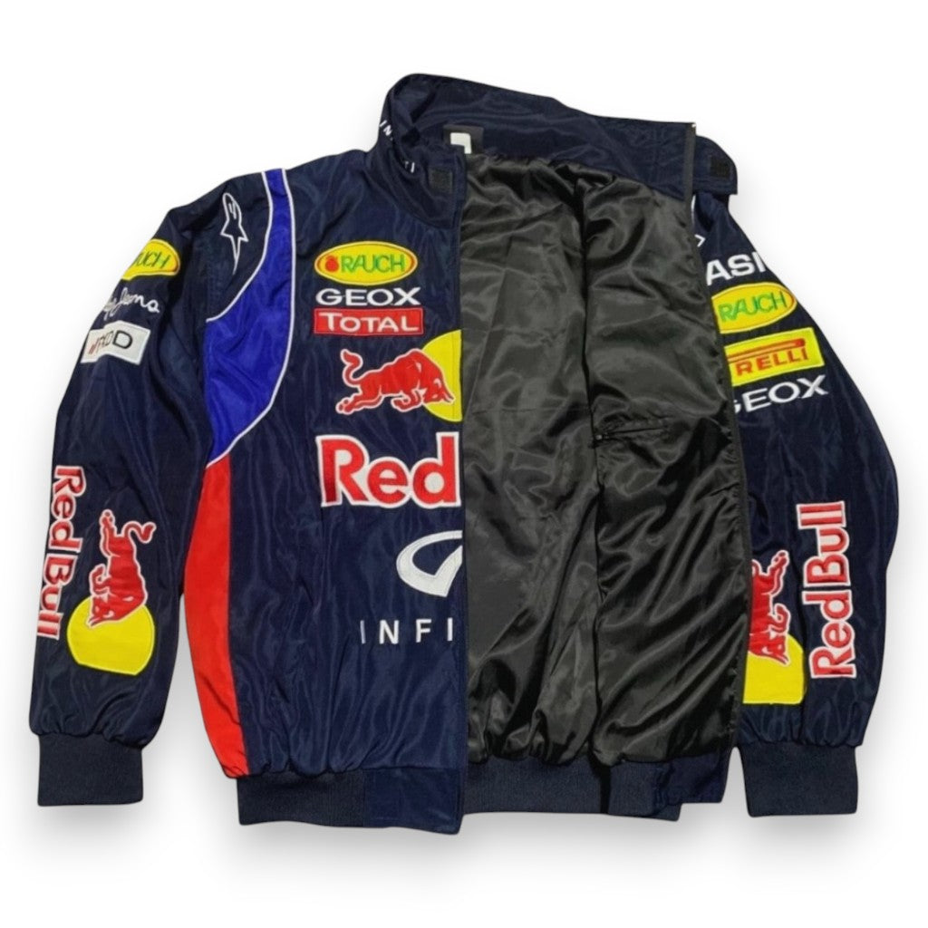 Black RB Racing Bomber Jacket